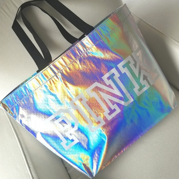 Victoria's Secret PINK Iridescent Tote NWT - Picture 6 of 11